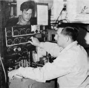 A.Bradshaw and K.Schleicher operating their salinometer